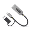 StarTech.com 2.5GbE USB-C uz Ethernet adapteris ar USB-A pārveidotāju, NBASE-T NIC, USB 3.0 Type-C 2.5/1G daudzātrumu tīkls, saderīgs ar Thunderbolt, Windows un Mac