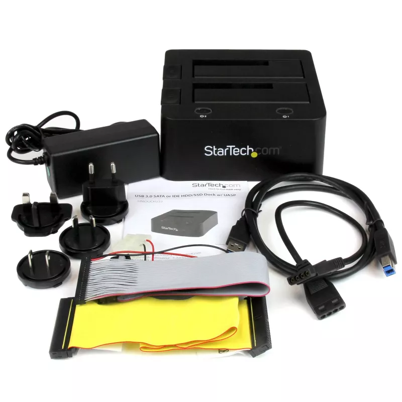 StarTech.com Divu vietu USB 3.0 uz SATA un IDE cieto disku dokstacija