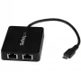 StarTech.com USB-C uz Divu Gigabitu Ethernet Adapteri ar USB (Type-A) Portu