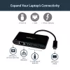 StarTech.com USB-C uz Ethernet adapteris ar 3 portu USB 3.0 centrmezglu un Power Delivery