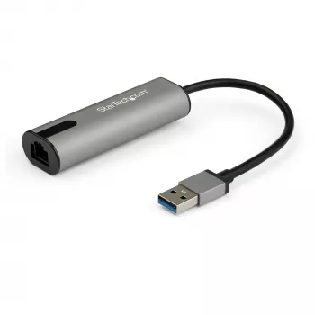 StarTech.com USB A uz Ethernet adapteris 2.5GbE - NBASE-T NIC - USB 3.0 Type A 2.5 GbE /1 GbE daudzātrumu Gigabit tīkls - USB 3.1 klēpjdatoram uz RJ45/LAN - Lenovo X1 Carbon, HP EliteBook/ ZBook