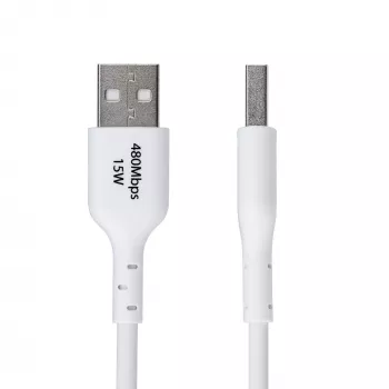 StarTech.com USB-A uz USB-C uzlādes un sinhronizācijas kabelis, 2m, 3A, USB 2.0, TPE apvalks - balts