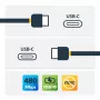 StarTech.com USB-C uz USB-C kabelis ar 5A PD - vīriešu/vīriešu - balts - 2 m - USB 2.0 - USB-IF sertificēts