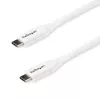 StarTech.com USB-C uz USB-C kabelis ar 5A PD - vīriešu/vīriešu - balts - 2 m - USB 2.0 - USB-IF sertificēts