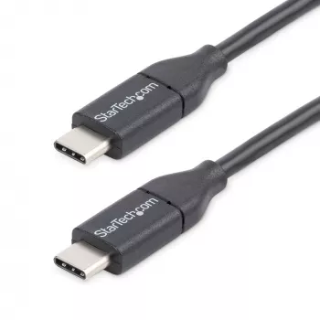 StarTech.com USB-C kabelis, 0.5 m, USB 2.0, vīriešu/vīriešu, melns