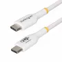 StarTech.com 1m balts USB-C lādēšanas kabelis, USB-IF sertificēts, 240W PD EPR, USB 2.0, TPE apvalks