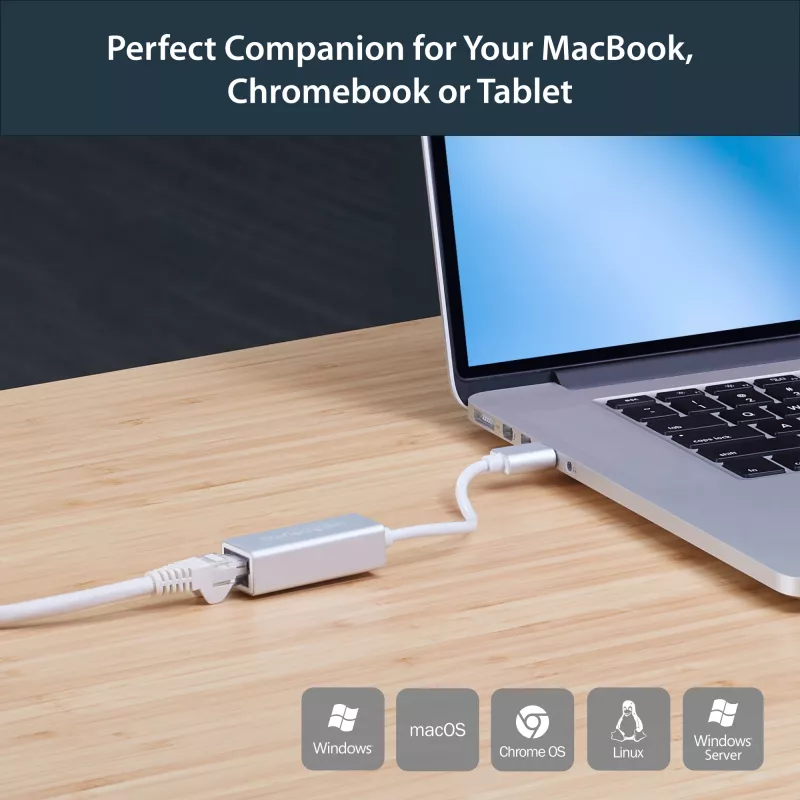 StarTech.com USB 3.0 uz Gigabit tīkla adapteris – Sudrabs