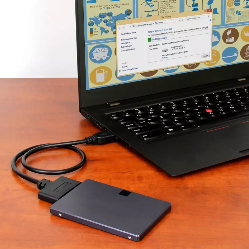 StarTech.com USB 3.1 uz 2.5 collu SATA cietā diska adapteris - USB 3.1 Gen 2 10Gbps ar UASP ārējais HDD/SSD glabāšanas pārveidotājs