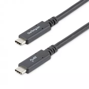 StarTech.com 6 pēdu (1,8 m) USB-C uz USB-C kabelis - 5A, 100W PD 3.0 - Sertificēts Works With Chromebook - USB-IF sertificēts - Vīriešu/vīriešu - USB 3.0 5Gbps - USB-C uzlādes kabelis - USB Type-C kabelis