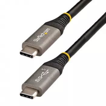 StarTech.com 6ft (2m) USB-C kabelis 5Gbps - Augstas kvalitātes USB-C kabelis - USB 3.0 (5Gbps) Type-C kabelis - 100W (5A) Power Delivery uzlāde, DP Alt Mode - USB C uz C vads - Uzlāde un sinhronizācija