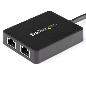 StarTech.com USB 3.0 divu portu Gigabit Ethernet adapteris ar USB pieslēgvietu