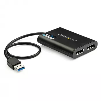 StarTech.com USB 3.0 uz Diviem DisplayPort Adapteris - 4K 60Hz, 3.2 Gen 1 (3.1 Gen 1), USB Type-A, DisplayPort izeja, 4096 x 2160 pikseļi
