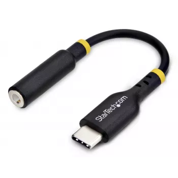 StarTech.com USB-C uz 3.5mm TRRS audio adapteris, 12,7 cm, 32 bitu DAC, melns
