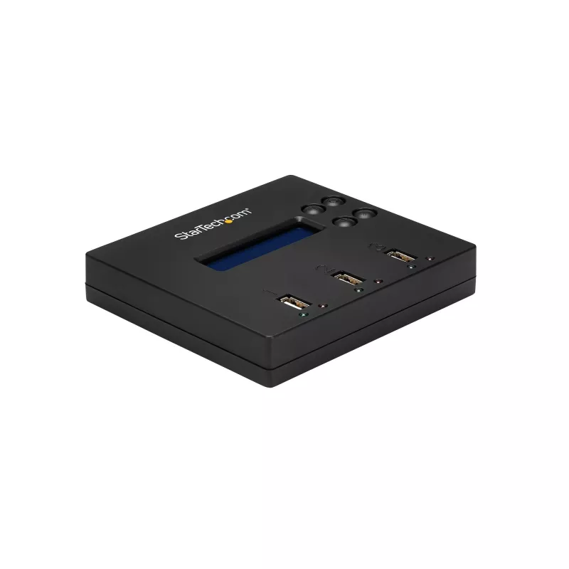 StarTech.com USB zibatmiņu dublikators un dzēsējs 1:2, 1.5 GB/min, LCD displejs