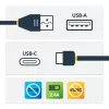 StarTech.com 3ft (1m) Drošs uzlādes kabelis – USB-A uz USB-C datu bloķētājs, tikai uzlādei – bez datu pārraides, aizsargājošs USB adaptera kabelis