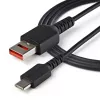 StarTech.com 3ft (1m) Drošs uzlādes kabelis – USB-A uz USB-C datu bloķētājs, tikai uzlādei – bez datu pārraides, aizsargājošs USB adaptera kabelis