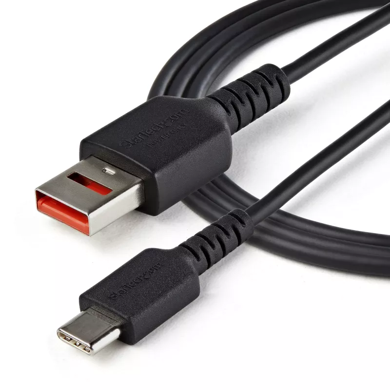 StarTech.com 3ft (1m) Drošs uzlādes kabelis – USB-A uz USB-C datu bloķētājs, tikai uzlādei – bez datu pārraides, aizsargājošs USB adaptera kabelis