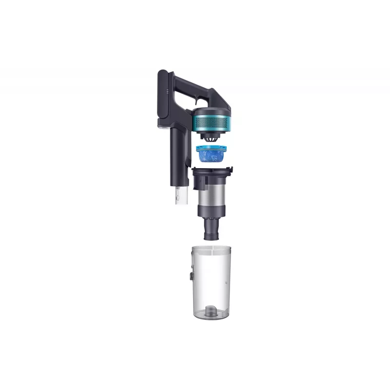 Samsung VS15A6031R1 Bezvadu stieņputekļsūcējs, akumulatora, bez maisa, 0.8 L, 410 W, melns, zaļš
