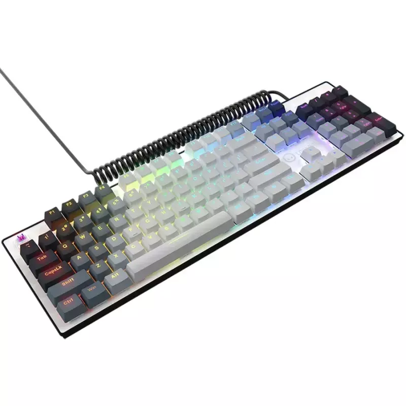 Mehāniskā tastatūra LORGAR Azar 514 White ar RGB fona apgaismojumu, ENG izkārtojums