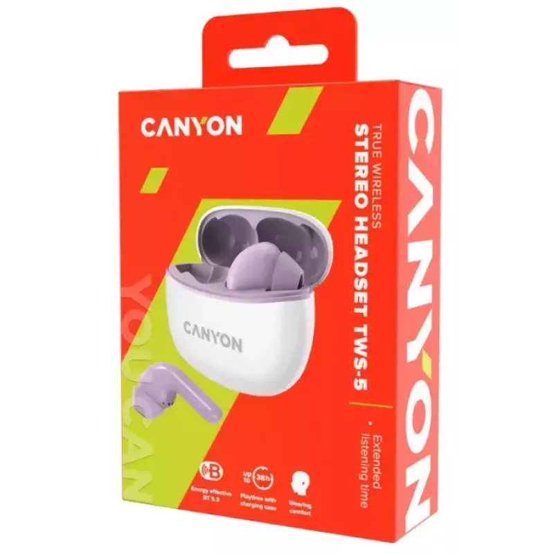 Austiņas Canyon TWS-5 (CNS-TWS5PU) Violetas