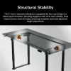 COUGAR Gaming E-GRAV 180 Melns Taisnstūrveida Ogles šķiedras 180x80cm