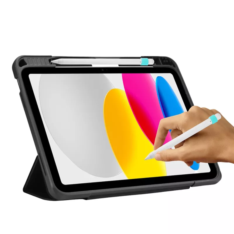 DEQSTER Rugged MAX Maciņš iPad 10.9 collu (10. paaudze), Melns