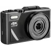 Easypix V64 Flip 20203 kompaktā digitālā kamera, 64 MP, 4K video, 3 collu pagriežams displejs, 18x digitālais tālummaiņas režīms, WiFi
