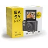 Easypix V64 Flip 20203 kompaktā digitālā kamera, 64 MP, 4K video, 3 collu pagriežams displejs, 18x digitālais tālummaiņas režīms, WiFi