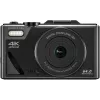 Easypix V64 Flip 20203 kompaktā digitālā kamera, 64 MP, 4K video, 3 collu pagriežams displejs, 18x digitālais tālummaiņas režīms, WiFi