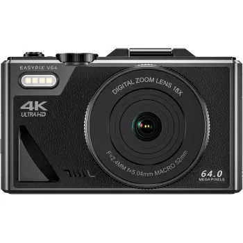EASYPIX V64 Flip 20203 kompaktā digitālā kamera — 16 MP, 1080p video