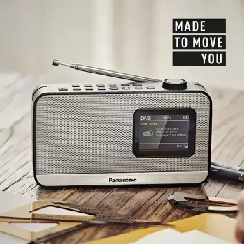 Panorādiskais radio Panasonic RF-D15 ar DAB+ un FM uztvērēju, 3W