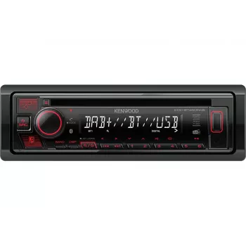 Kenwood KDC-BT450DAB automašīnas multivides uztvērējs Melns 50 W Bluetooth