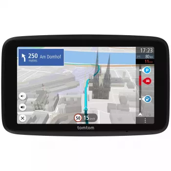 Pārnēsājams/fiksēts GPS navigators TOMTOM GO 15,2 cm (6 collu) skārienekrāns, Bluetooth, Wi‑Fi, Eiropas kartes, 0,27 kg