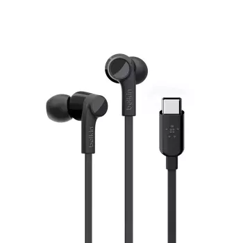 Austiņas Belkin ROCKSTAR vadu austiņas USB-C