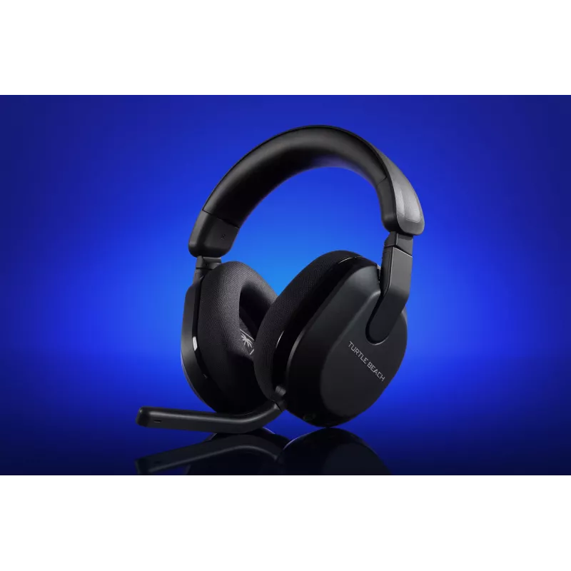 Turtle Beach Stealth 600 Melns PlayStation Bezvadu Spēļu Austiņas ar līdz 80h Akumulatoru, 50mm Skaļruņiem un Bluetooth PS5, PS4, PC un Mobilajām Ierīcēm