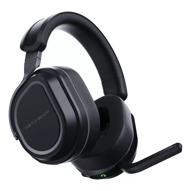 Turtle Beach Stealth 700 Black bezvadu spēļu austiņas PC, PS5, PS4 un mobilajām ierīcēm ar līdz 80 stundu akumulatoru, Bluetooth, diviem raidītājiem un 60 mm skaļruņiem