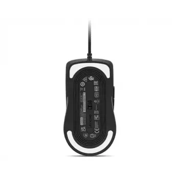 Gaming pele Lenovo GY51M74265 USB Type-A, labā roka, 8000 DPI, 7 pogas, 1000 Hz, 1,8 m kabelis, melna