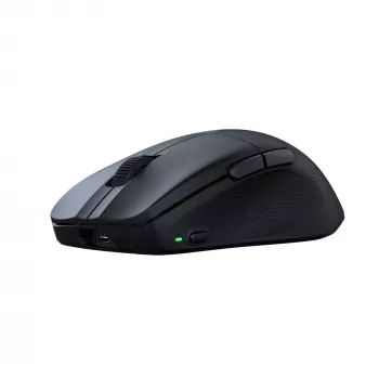 Turtle Beach Pure Air Black - Īpaši viegla bezvadu ergonomiska RGB spēļu pele, 26K DPI optiskais sensors, 125h akumulators, RGB apgaismojums