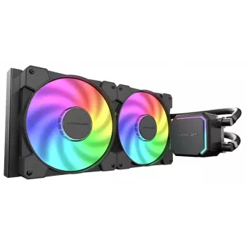 Šķidruma dzesētājs LC-Power LC-CC-280-B-ARGB, 280 mm, ARGB, melns