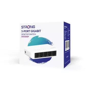 Strong SW5000P 5 portu Gigabit Ethernet tīkla slēdzis 10/100/1000