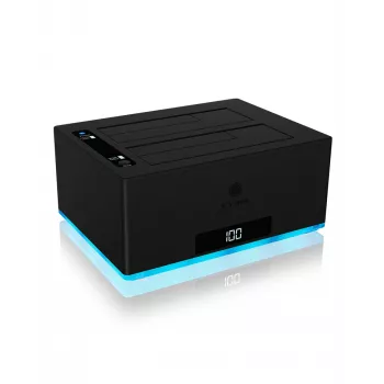 ICY BOX IB-127CL-U3 USB 3.2 Gen 1 (3.1 Gen 1) Type-B Melns