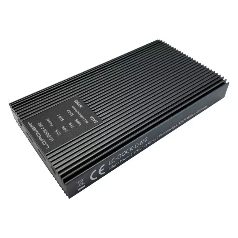 LC-Power LC-DOCK-C-M2 USB 3.2 dokošanas stacija M.2 NVMe un SATA SSD diskiem