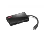Doka klēpjdatoram Lenovo GX91M73945 Vadu USB 3.2 Gen 1 Type-C Melns 4K Ultra HD