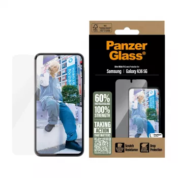 PanzerGlass® Ekrāna aizsargs Samsung Galaxy A36 5G | Ultra-Wide Fit