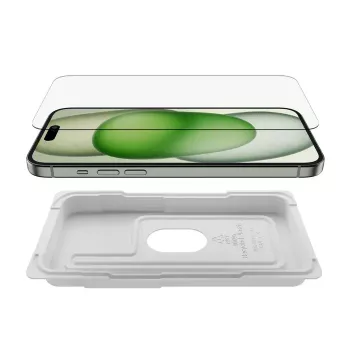Aizsargstikls Belkin ScreenForce iPhone 15 Plus triecienizturīgs un skrāpējumizturīgs rūdīts stikls