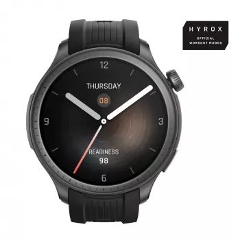 Amazfit Balance viedpulkstenis 1,5 collu AMOLED 46 mm Melns GPS
