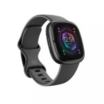 Viedpulkstenis Fitbit Sense 2 digitāls skārienekrāns melns