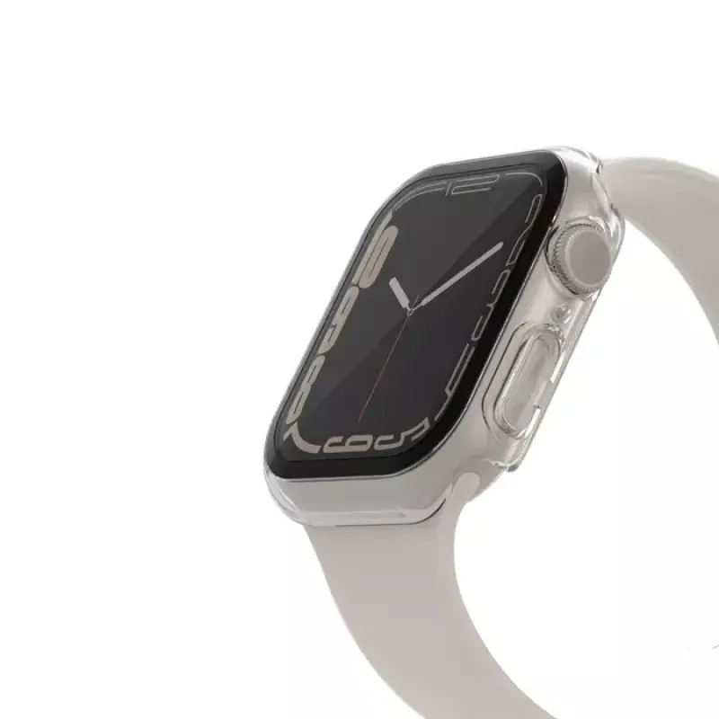 Belkin ScreenForce OVG004ZZCL-REV aizsargstikls Apple Watch – balts polikarbonāta rāmis