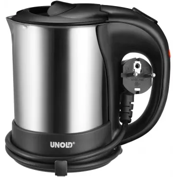Unold 18575 ceļojumu tējkanna 0,5 L 1000 W Melna, Nerūsējošais tērauds
