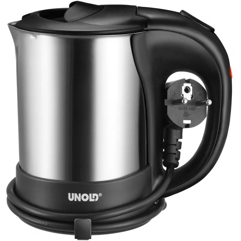 Unold 18575 ceļojumu tējkanna 0,5 L 1000 W Melna, Nerūsējošais tērauds
